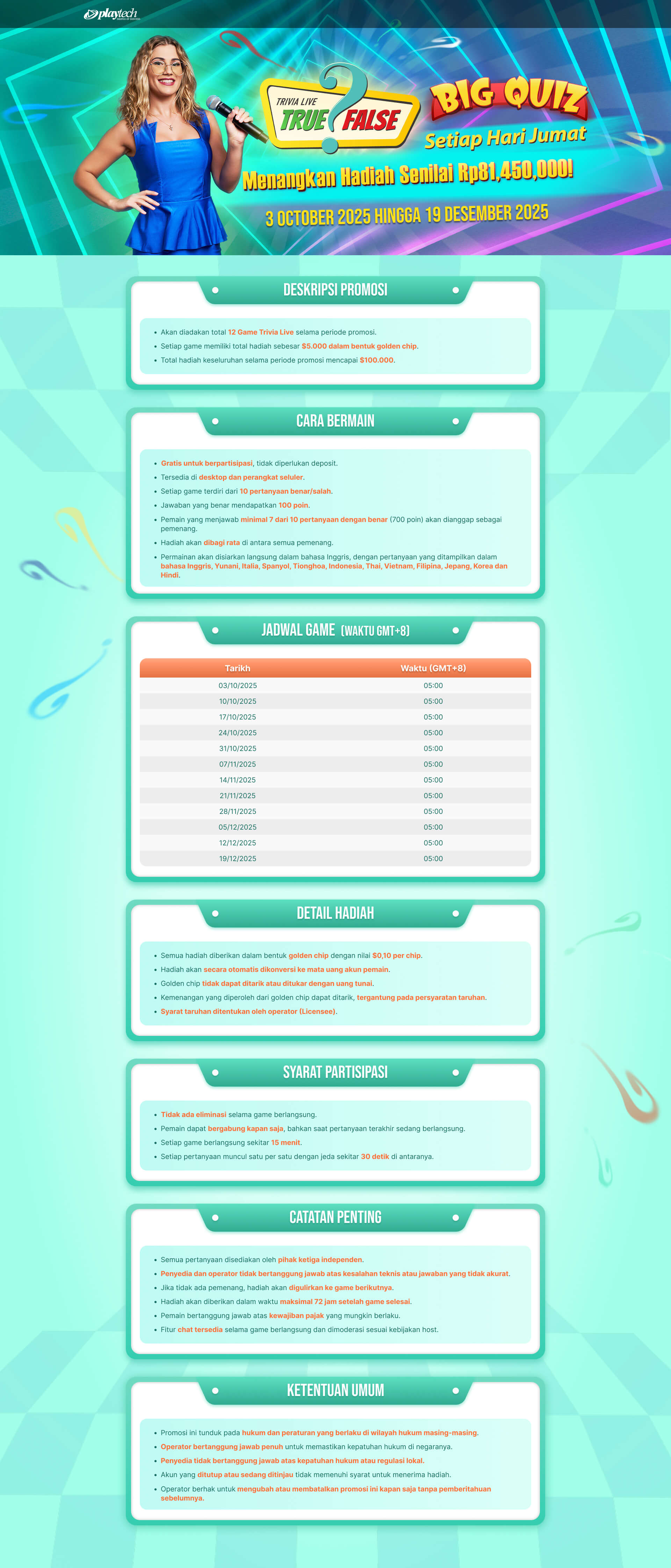 Big Quiz Trivia Live